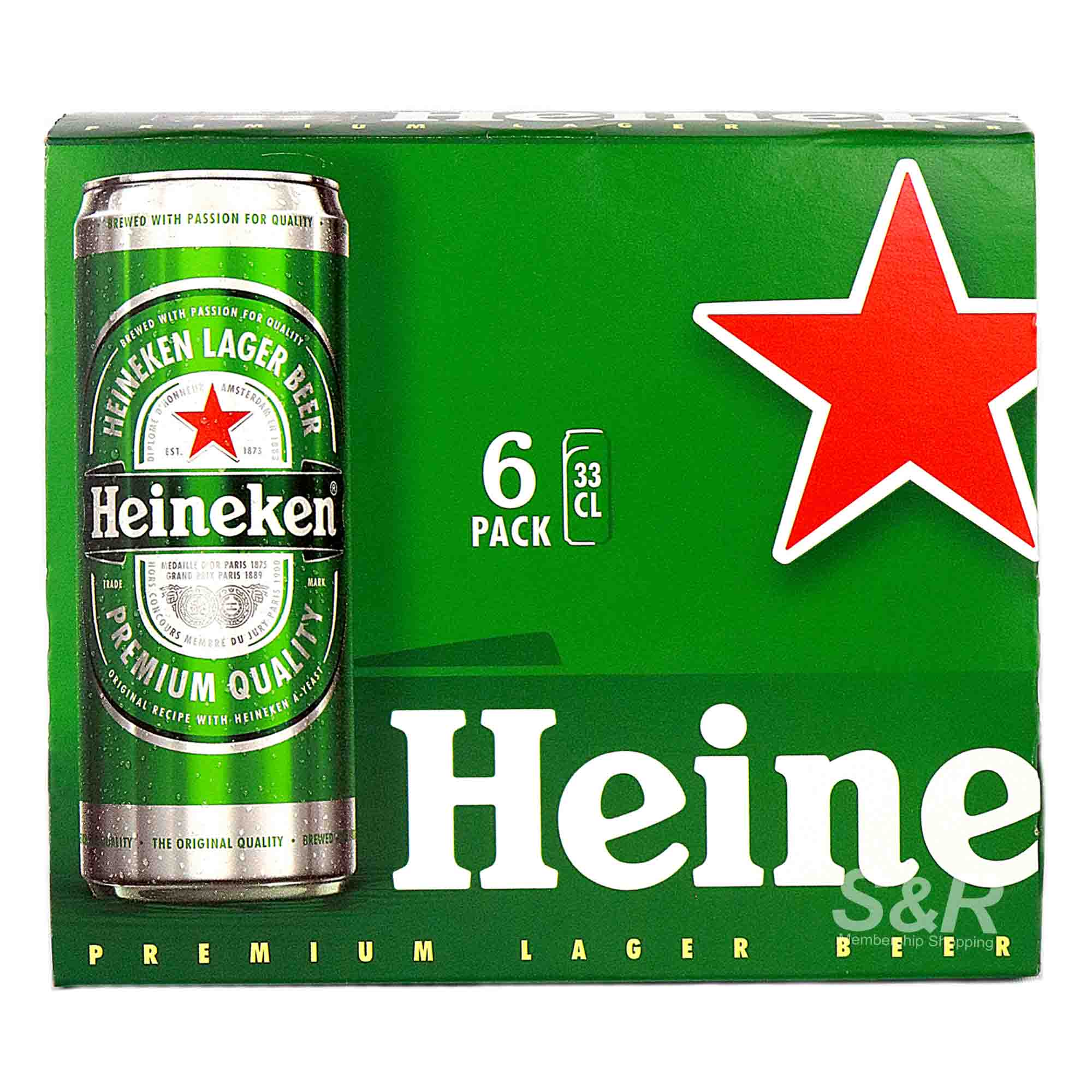 Heineken Lager Beer 6 cans